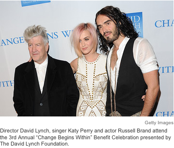 David Lynch, Katy Perry and Russell Brand-WSJ