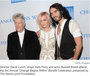 David Lynch, Katy Perry and Russell Brand-WSJ