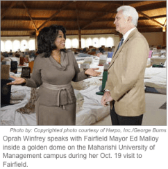 Oprah & Ed in Dome
