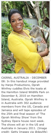 Oprah in Australia