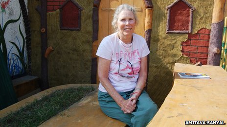 Prudence Farrow at Kumbh Mela
