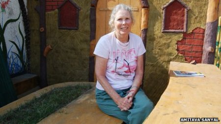 Prudence Farrow at Kumbh Mela