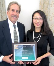 Ye Shi (Linlin) with MUM Professor Andrew Bargerstock at the 2013 Lean Accounting Summit
