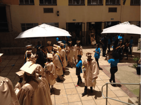 Pearson was in South Africa on official business to give the commencement address at Maharishi Institute in Johannesburg. The institute is a sister organization of M.U.M. and the students who graduated from it received M.U.M. degrees. (Courtesy of: CRAIG PEARSON)