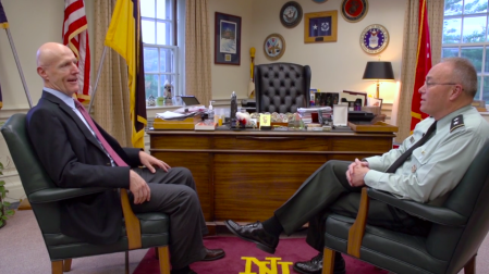 TM teacher Dave Zobeck and Norwich University President Dr. Richard Schneider .png