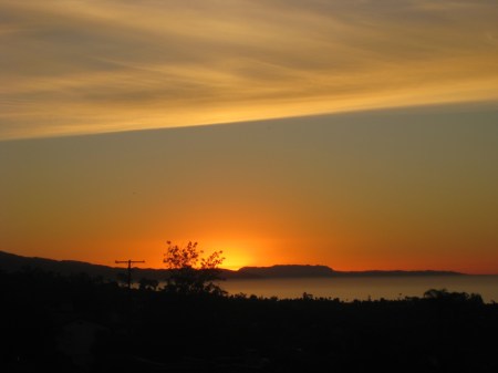 Dawn in Santa Barbara inspires haiku