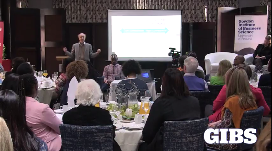 Dr Fred Travis presenting at GIBS